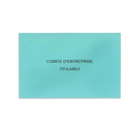 Enveloppes De Vote Pour L Election Du Comite D Entreprise Bleu Clair